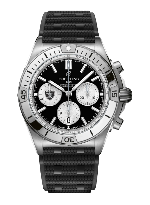 Review Breitling CHRONOMAT B01 42 NFL LAS VEGAS RAIDERS EDITION Replica watch AB01342B1B1S1